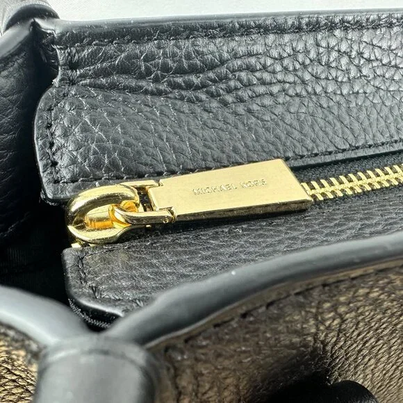 Michael Kors Small Black Pebbled Leather Kris Satchel - Picture 8 of 16